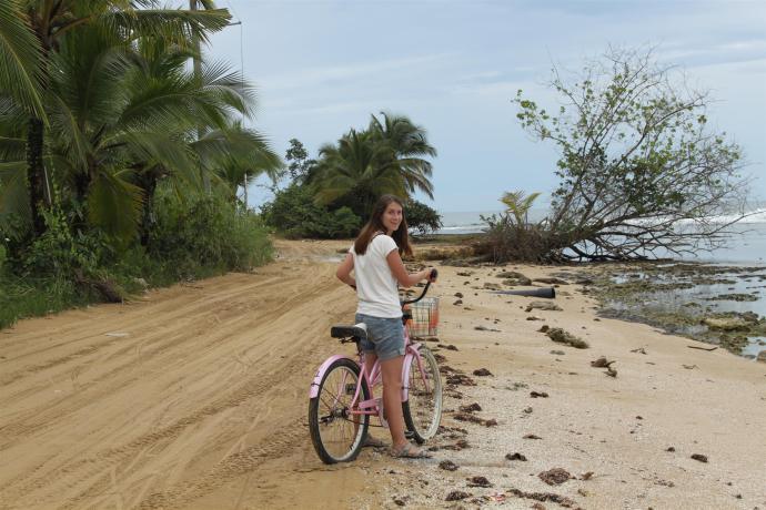Balade à vélo sur la plage