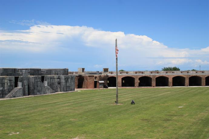 La cour principale du fort